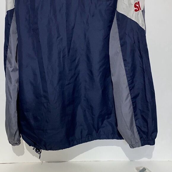 NFL Team Apparel Reebok Men's Long-Sleeve Blue Windbreaker Jacket Extra Large - Picture 6 of 11
